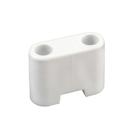 E230 1.25 In. Entry Door Bumper; White Plastic